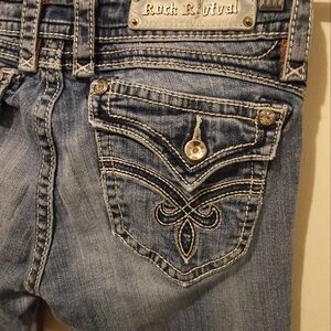 Rock Revival Jasmine Straight Cut Jeans Size 29